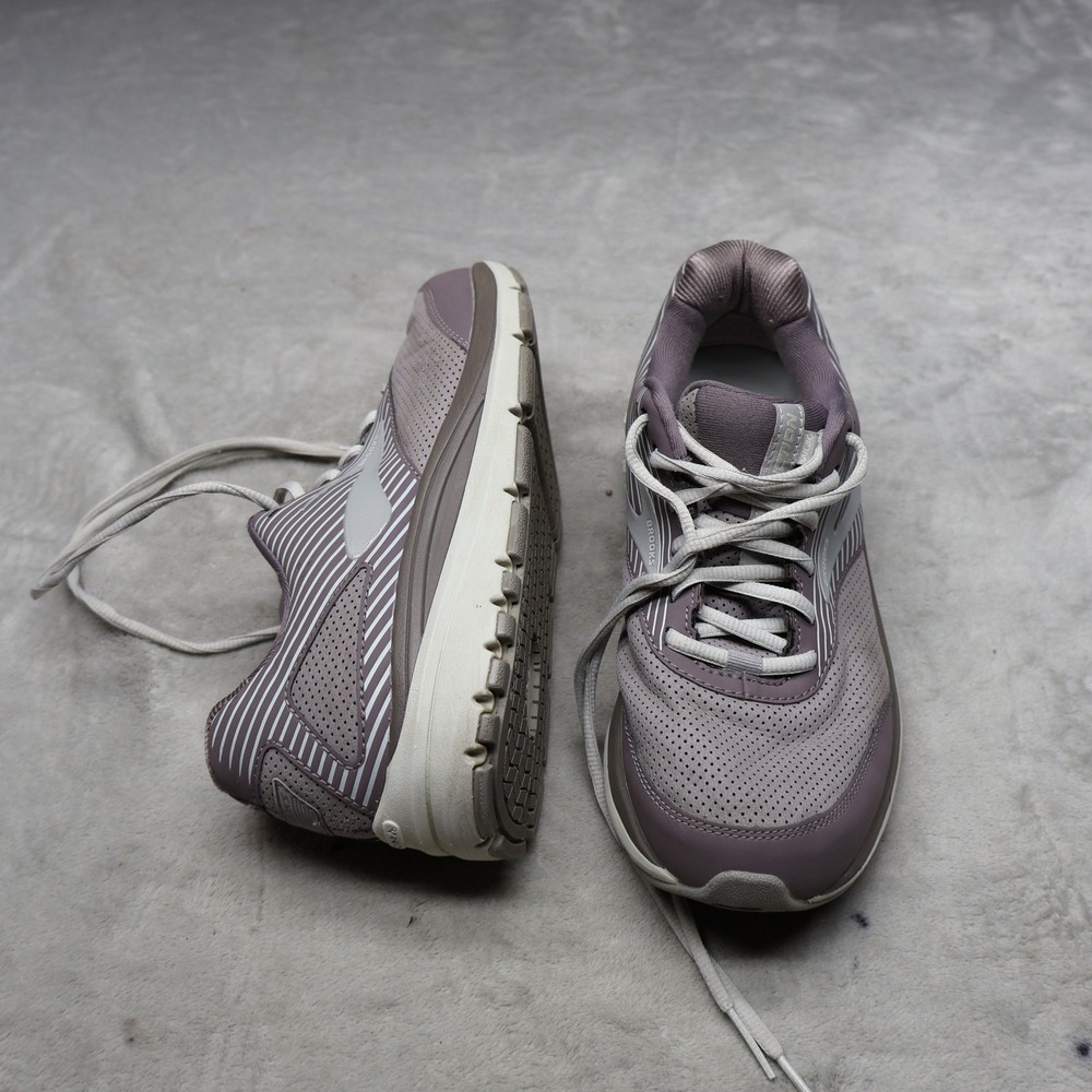 Brooks Womens 10D Walking Shoes‎ Purple Addiction Walker 2 Leather Suede Wide